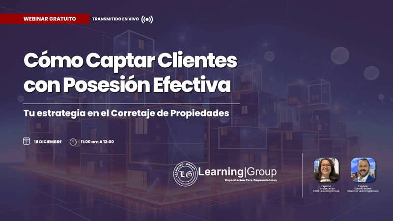 Webinar Cómo Captar Clientes con Posesión Efectiva